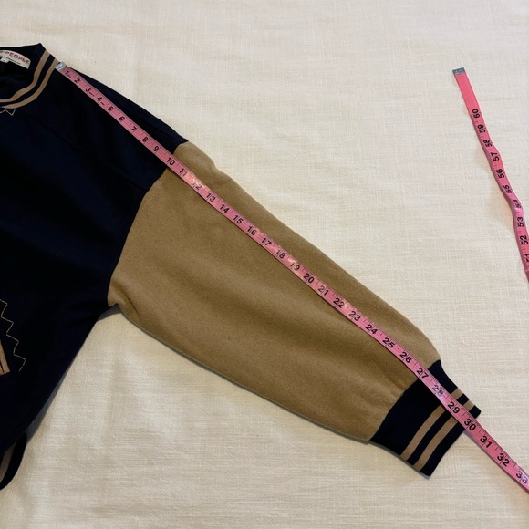 Free People Home Run Varsity Bomber Jacket MEDIUM NWOT - Picture 9 of 11